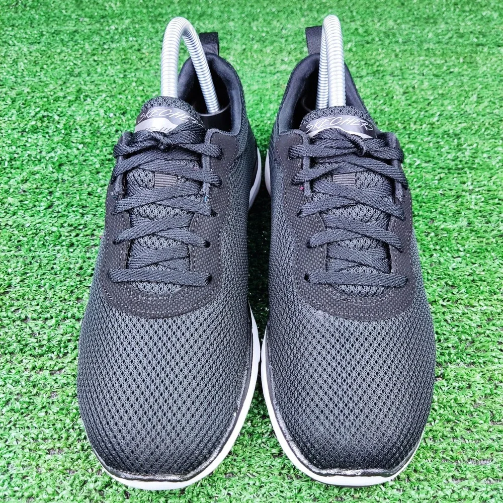 Skechers Sneakers Womens 7 Black Flex Appeal 4.0 Brilliant View Mesh Athletic